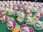 image of custom promotional baby pacifiers for The Iowa Clinic